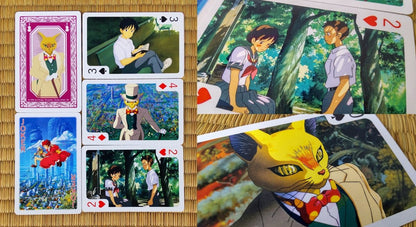 Official Ghibli 54 Playing Cards/Deck • Totoro, Laputa, Spirited Away, Mononoke, Kikis Delivery, Ponyo, Howl, Whisper - Kamaji Market