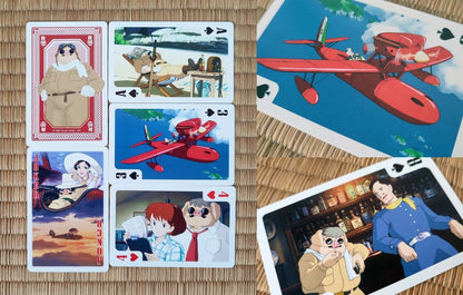 Official Ghibli 54 Playing Cards/Deck • Totoro, Laputa, Spirited Away, Mononoke, Kikis Delivery, Ponyo, Howl, Whisper - Kamaji Market