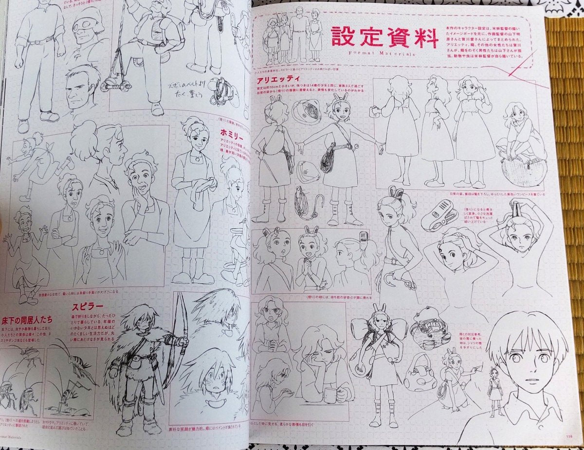 Official Ghibli Arrietty Artbook "Roman Album" • Arrietty the Borrower Anime Painting Art Book • Japanese - Kamaji Market