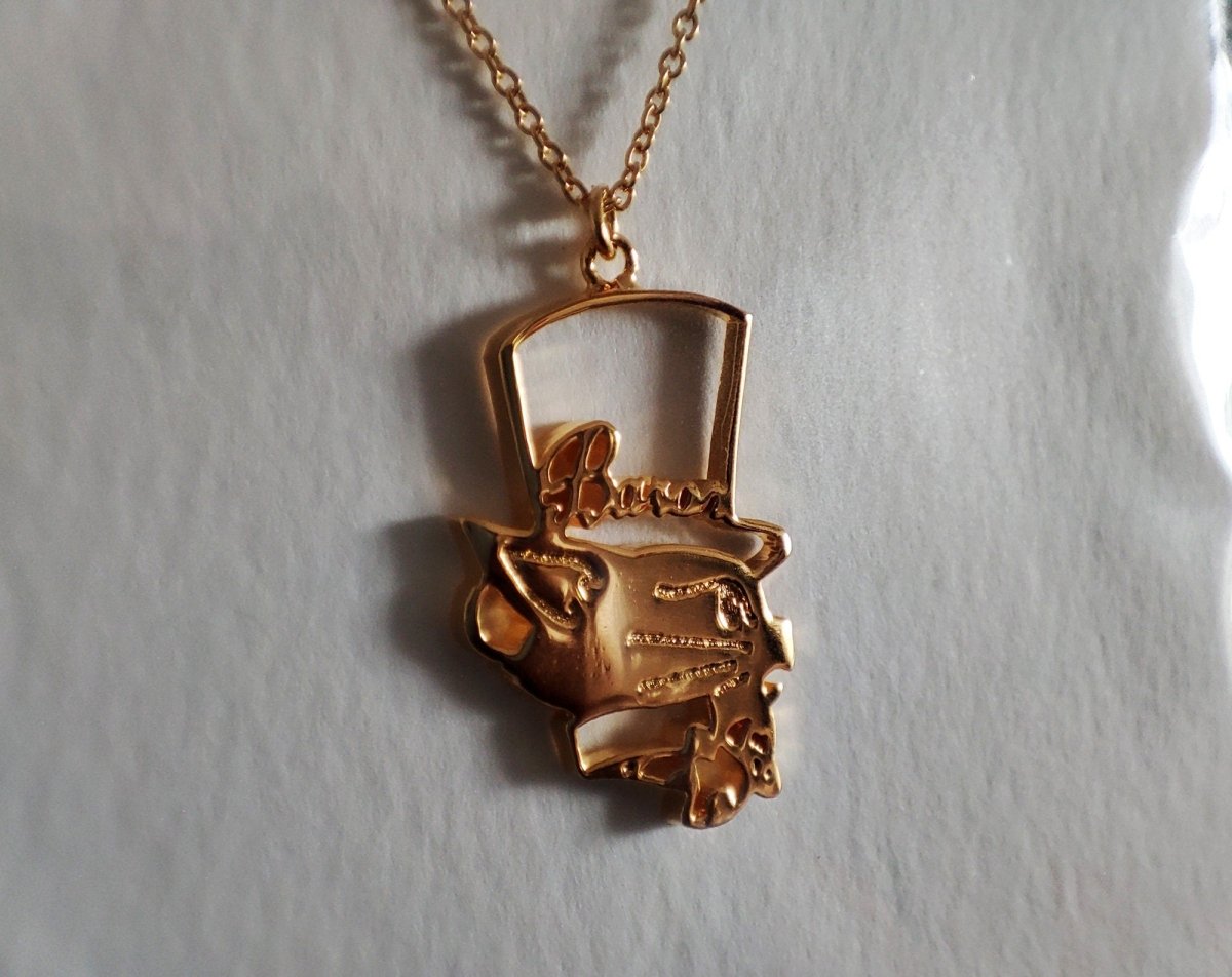 Official Ghibli Baron Brass Necklace • Whisper of the Heart Jewelry/Pendant/Chain • The Cat Returns Anime - Kamaji Market