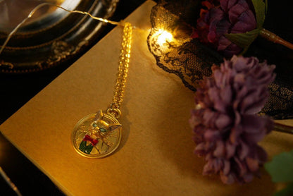 Official Ghibli Baron Brass Necklace • Whisper of the Heart/The Cat Returns Brass Pendant • Handmade in Japan - Kamaji Market