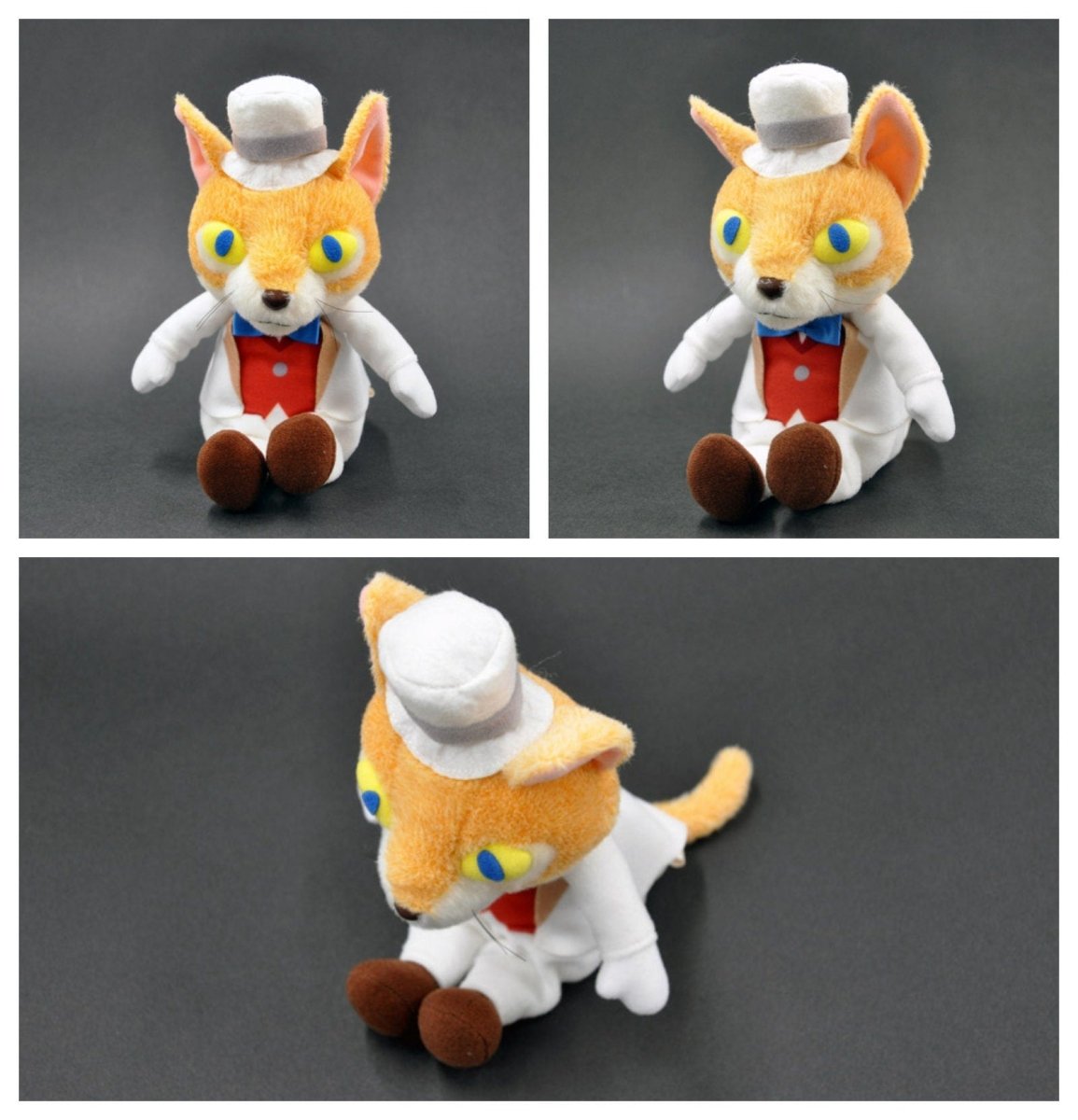 Official Ghibli Baron Cat Plush Toy • Whisper of the Heart, The Cat Returns Stuffed Animal/Figure/Home Decor • Size M - Kamaji Market