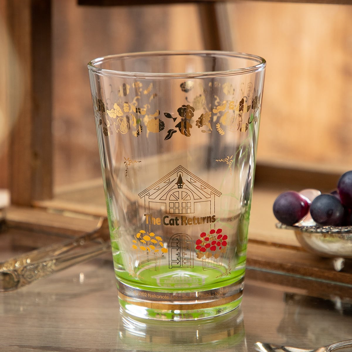Official Ghibli Baron Glass/Cup Set of 2 • Whisper of the Heart, The Cat Returns Anime • Japanese Tableware/Glassware - Kamaji Market