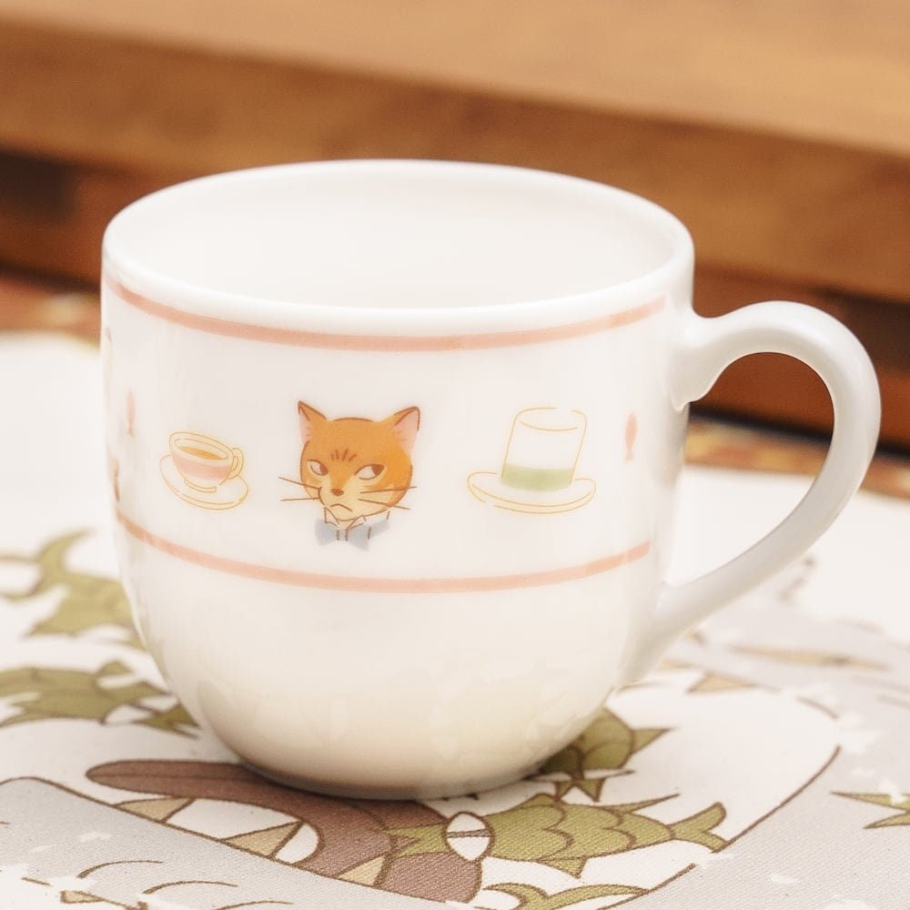Official Ghibli Baron Tea Cup • Whisper of the Heart, The Cat Returns Mug Cup • Japanese Ceramic Tableware - Kamaji Market
