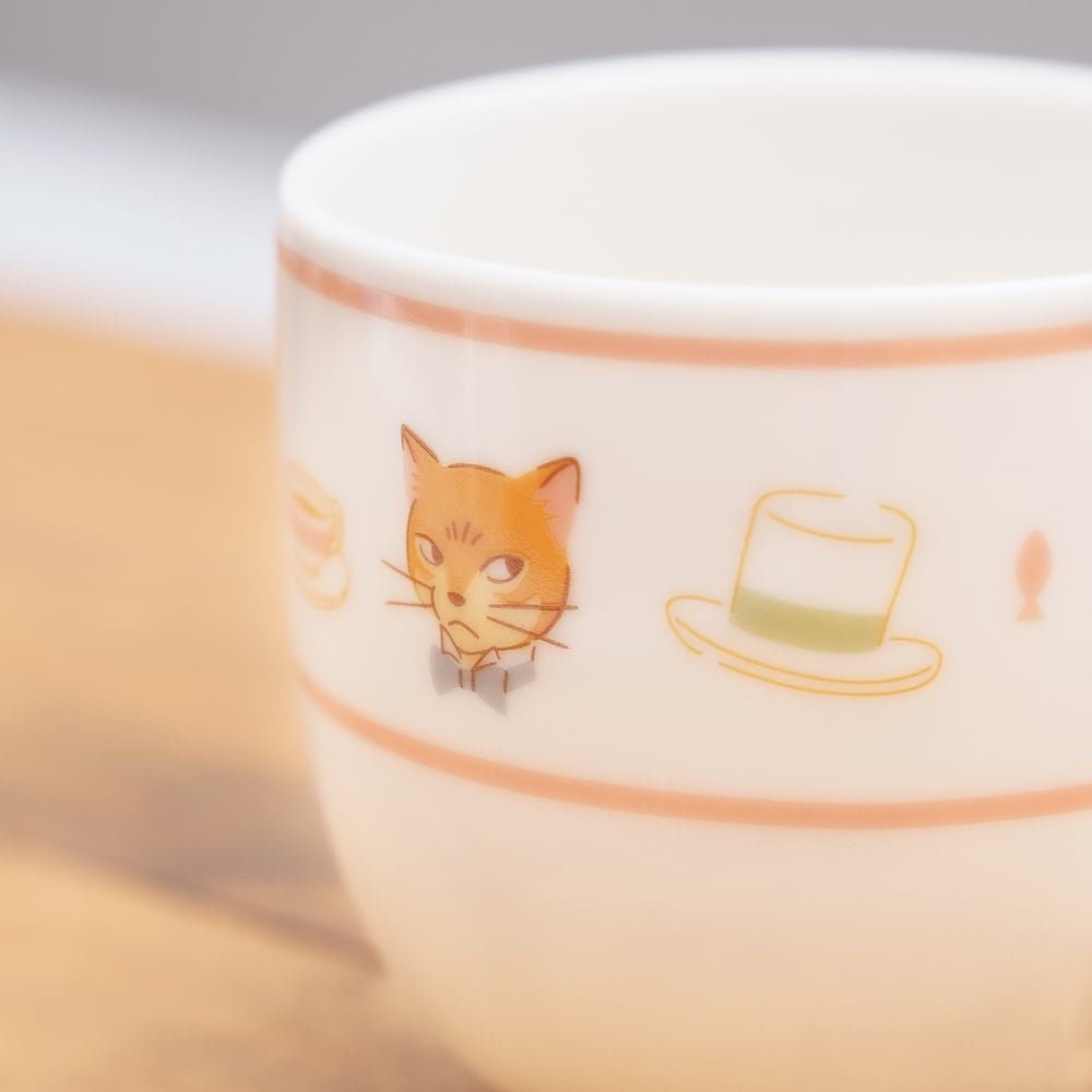 Official Ghibli Baron Tea Cup • Whisper of the Heart, The Cat Returns Mug Cup • Japanese Ceramic Tableware - Kamaji Market