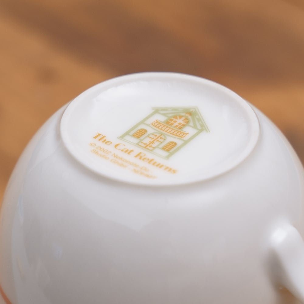 Official Ghibli Baron Tea Cup • Whisper of the Heart, The Cat Returns Mug Cup • Japanese Ceramic Tableware - Kamaji Market