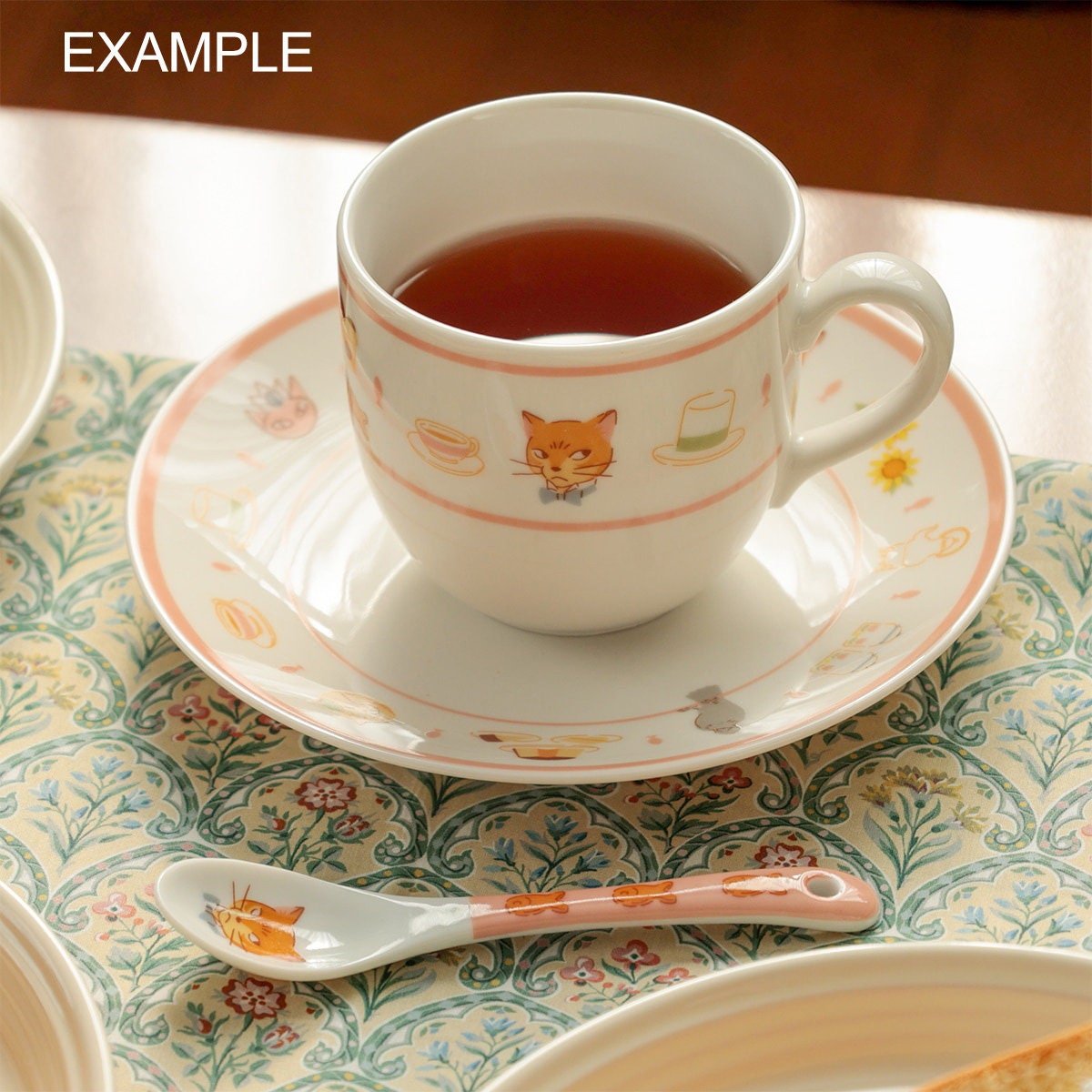 Official Ghibli Baron Tea Cup • Whisper of the Heart, The Cat Returns Mug Cup • Japanese Ceramic Tableware - Kamaji Market