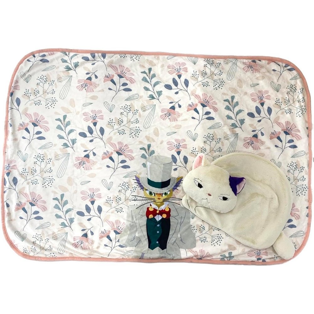Official Ghibli Baron Warm Blanket/Cushion • Whisper of the Heart Bed Throw/Pillow/Home Decor/Interior Decoration - Kamaji Market