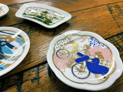 Official Ghibli Bean Plate Set of 4 • Totoro, Kiki, Nausicaa, Laputa Side Dish/Snack/Crockery • Japanese Mamezara - Kamaji Market