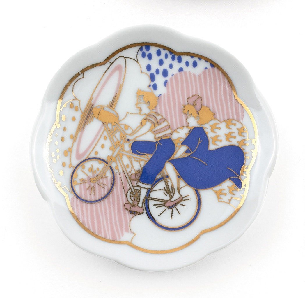 Official Ghibli Bean Plate Set of 4 • Totoro, Kiki, Nausicaa, Laputa Side Dish/Snack/Crockery • Japanese Mamezara - Kamaji Market