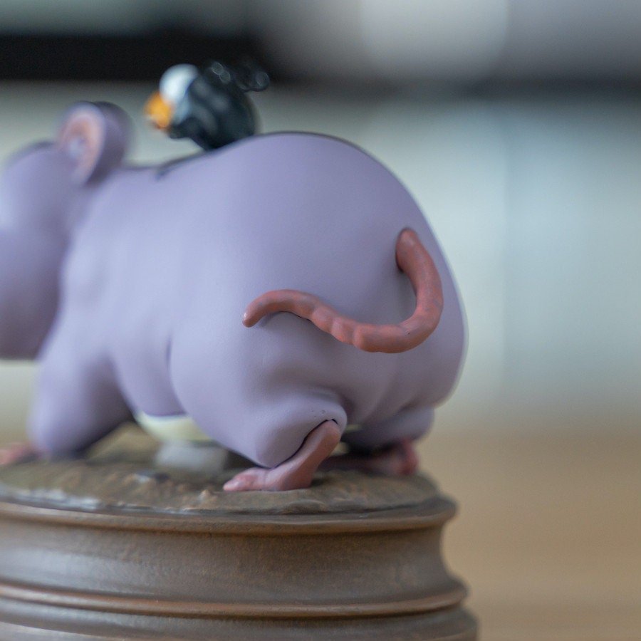 Official Ghibli Bo Mouse and Haedori Figure • Spirited Away Home Decor/Interior Diorama - Kamaji Market