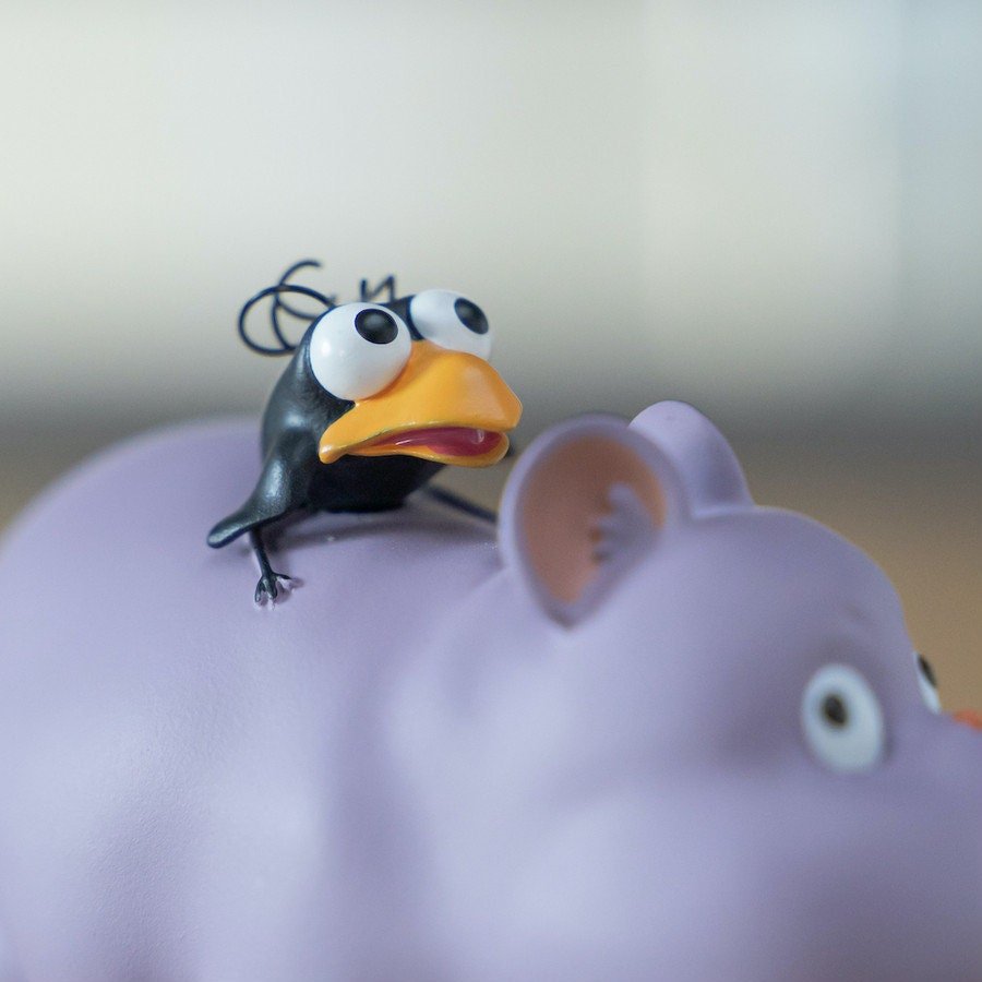 Official Ghibli Bo Mouse and Haedori Figure • Spirited Away Home Decor/Interior Diorama - Kamaji Market