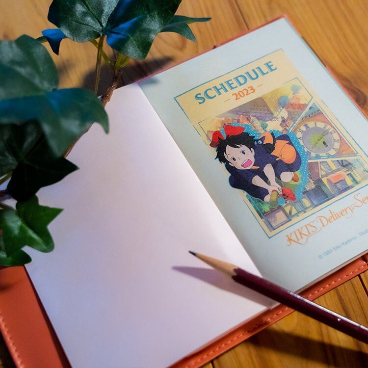Official Ghibli Book Cover with 2023 Planner • Kikis Delivery Service A6 Schedule Book/Notebook/Calendar/Diary • Jiji Gigi Anime Gift - Kamaji Market