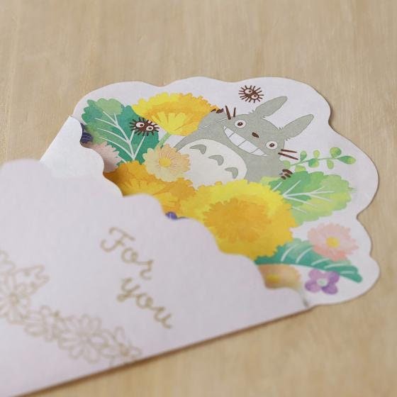 Official Ghibli Bouquet Letter Set • My Neighbor Totoro, Kikis Delivery Service Writing Paper/Message Card • Anime Japanese Stationery Gift - Kamaji Market
