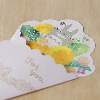 Official Ghibli Bouquet Letter Set • My Neighbor Totoro, Kikis Delivery Service Writing Paper/Message Card • Anime Japanese Stationery Gift - Kamaji Market