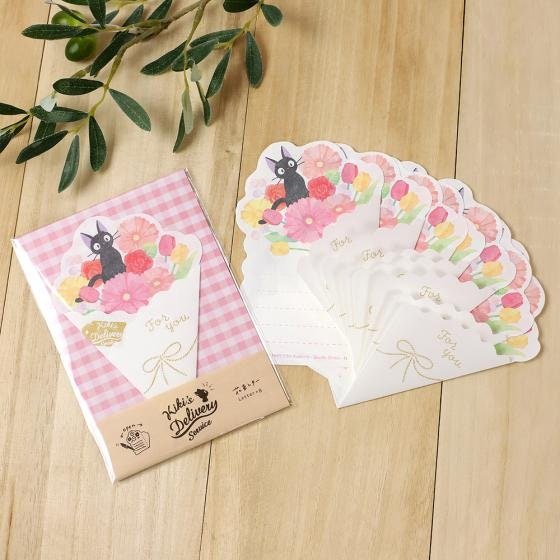 Official Ghibli Bouquet Letter Set • My Neighbor Totoro, Kikis Delivery Service Writing Paper/Message Card • Anime Japanese Stationery Gift - Kamaji Market