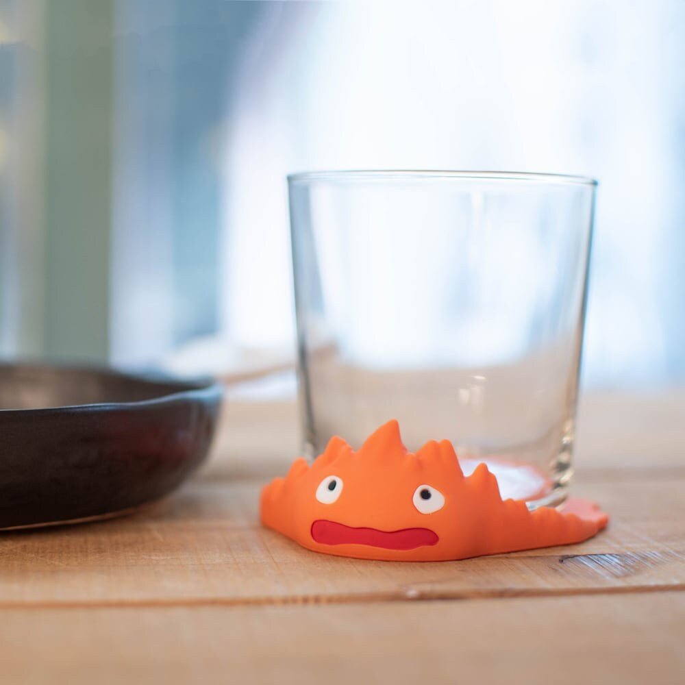 Official Ghibli Calcifer Coaster • Howls Moving Castle Mat/Beermat/Drink Coaster - Kamaji Market