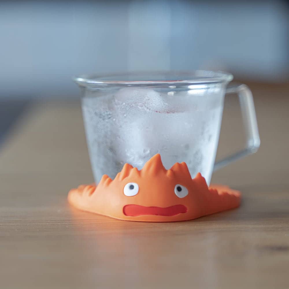 Official Ghibli Calcifer Coaster • Howls Moving Castle Mat/Beermat/Drink Coaster - Kamaji Market