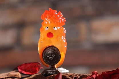 Official Ghibli Calcifer Figure "Ring" (Set of 6) • Howls Moving Castle Figurine/Mini Statue/Replica/Home Decor/Interior Diorama Anime Gift - Kamaji Market