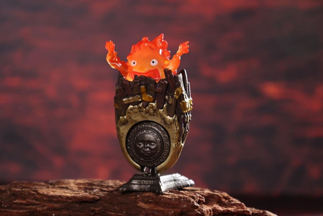Official Ghibli Calcifer Figure "Ring" (Set of 6) • Howls Moving Castle Figurine/Mini Statue/Replica/Home Decor/Interior Diorama Anime Gift - Kamaji Market