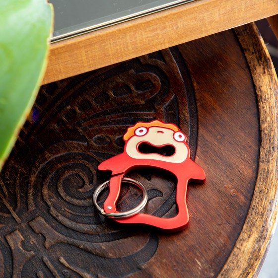Official Ghibli Calcifer, Jiji, Robot Soldier, Catbus Carabiner/Charm • Howl, Totoro, Laputa, Kiki Snap Link/Decor/Keychain - Kamaji Market