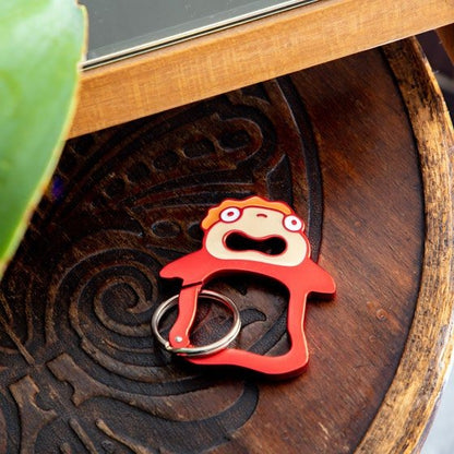Official Ghibli Calcifer, Jiji, Robot Soldier, Catbus Carabiner/Charm • Howl, Totoro, Laputa, Kiki Snap Link/Decor/Keychain - Kamaji Market
