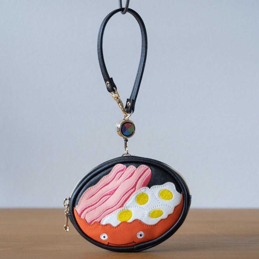 Official Ghibli Calcifer Pouch/Clutch • Howls Moving Castle Case/Cosmetic Bag/Wallet/Makeup Bag/Purse - Kamaji Market