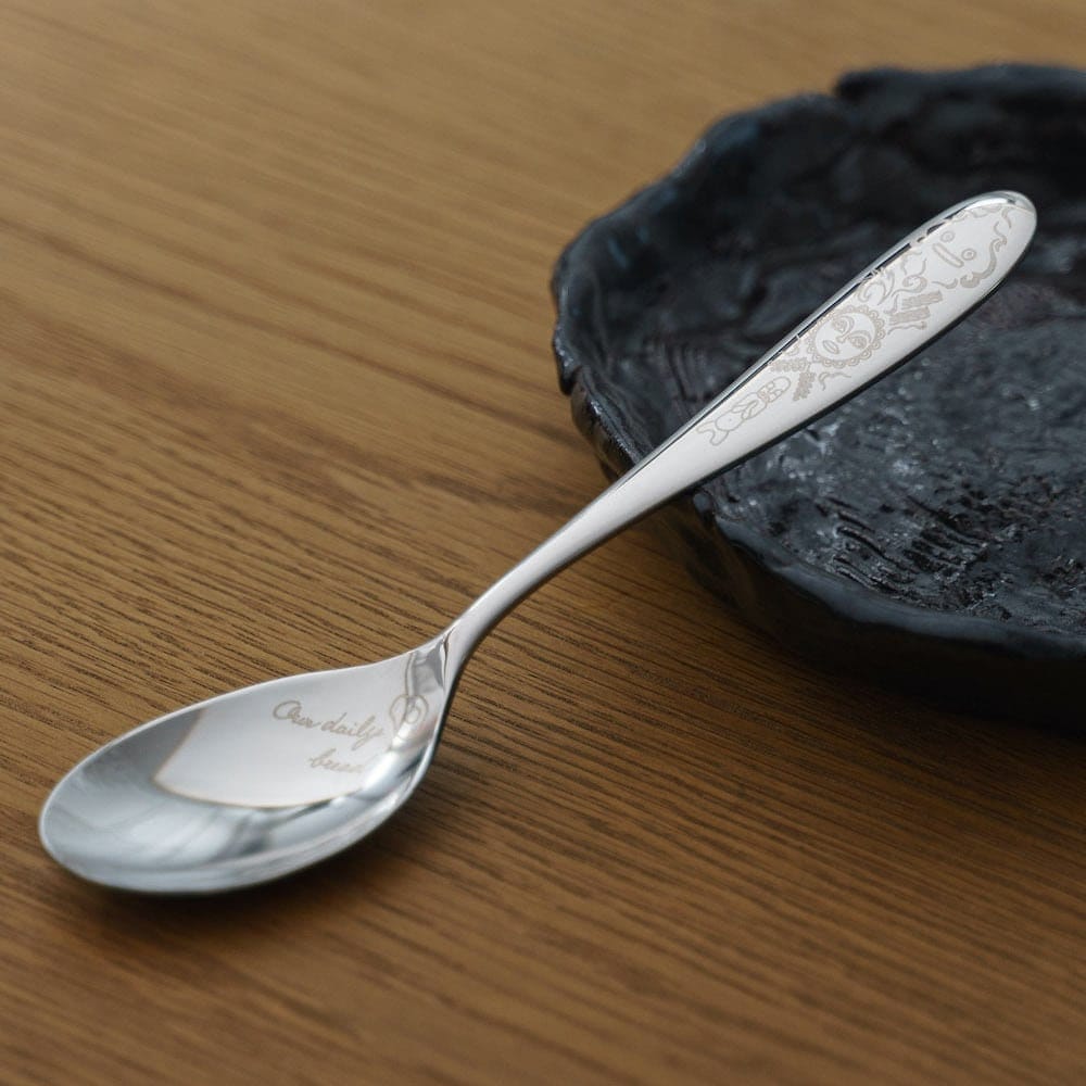 Official Ghibli Calcifer Spoon/Fork Set • Howls Moving Castle Japanese Table Spoon/Cutlery/Tableware - Kamaji Market