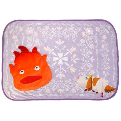 Official Ghibli Calcifer Warm Blanket/Cushion/Home Decor • Howls Moving Castle Bed Throw/Pillow/Interior Decoration - Kamaji Market