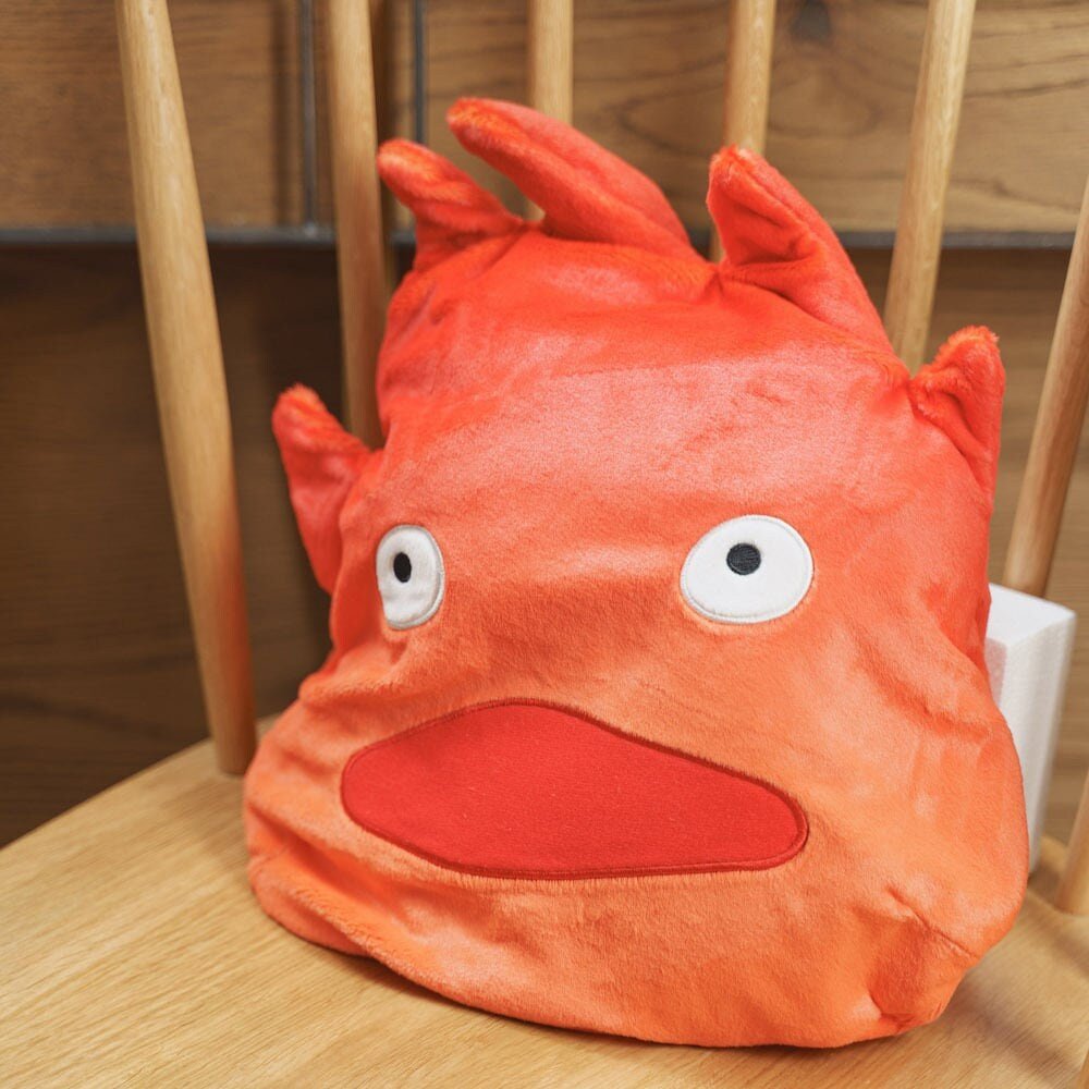 Official Ghibli Calcifer Warm Blanket/Cushion/Home Decor • Howls Moving Castle Bed Throw/Pillow/Interior Decoration - Kamaji Market