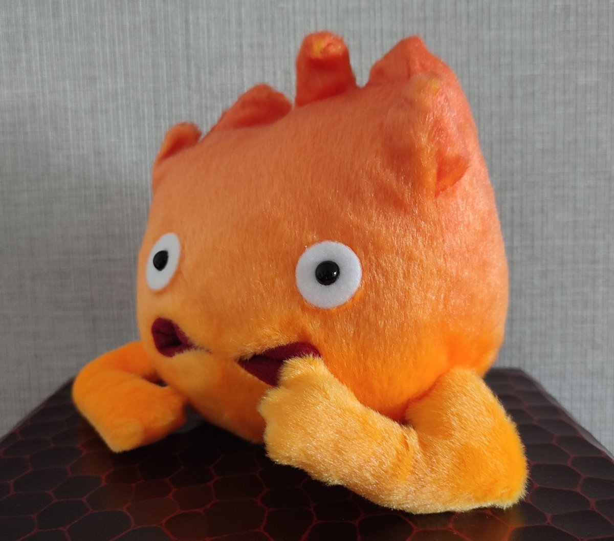 Official Ghibli Calcifer with Arms Plush Toy • Howls Moving Castle Stuffed Animal/Figure - Kamaji Market