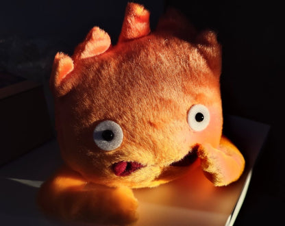 Official Ghibli Calcifer with Arms Plush Toy • Howls Moving Castle Stuffed Animal/Figure - Kamaji Market