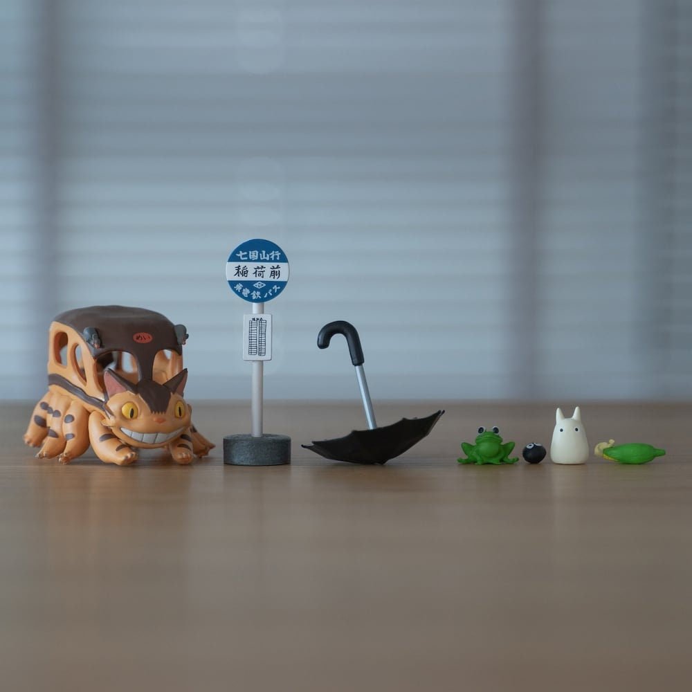 Official Ghibli Catbus Figure Set/Balance Toy • Small Figurine/Mini Statue/Replica/Home Decor/Interior Diorama • My Neighbor Totoro Gift - Kamaji Market