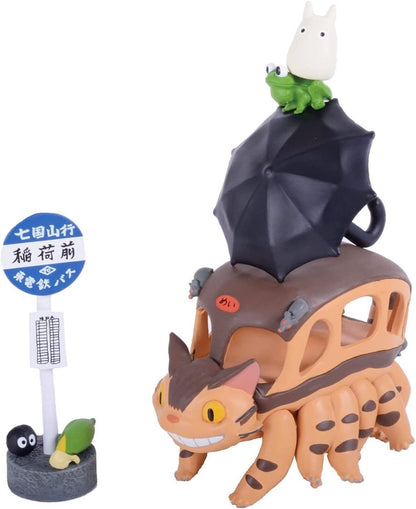 Official Ghibli Catbus Figure Set/Balance Toy • Small Figurine/Mini Statue/Replica/Home Decor/Interior Diorama • My Neighbor Totoro Gift - Kamaji Market