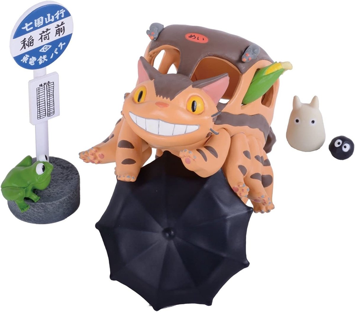 Official Ghibli Catbus Figure Set/Balance Toy • Small Figurine/Mini Statue/Replica/Home Decor/Interior Diorama • My Neighbor Totoro Gift - Kamaji Market