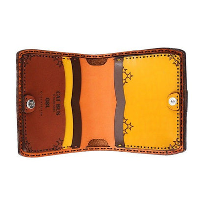 Official Ghibli Catbus Handmade Genuine Leather Wallet • My Neighbor Totoro Coin Case/Purse/Pouch/Clutch - Kamaji Market