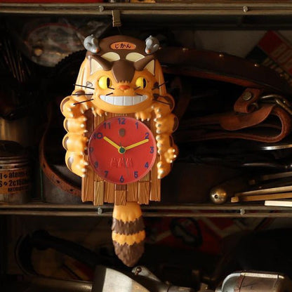 Official Ghibli Catbus Pendulum Clock • My Neighbor Totoro Wall Hanging/Home Decor • GBL - Kamaji Market