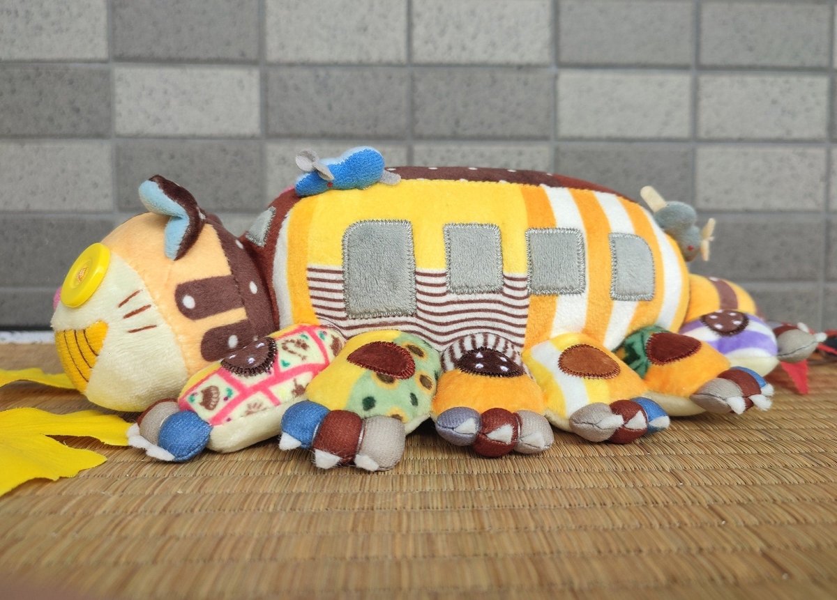 Official Ghibli Catbus Plush Toy • My Neighbor Totoro Stuffed Animal/Figure/Home Decor • Ghibli Park Exclusive - Kamaji Market