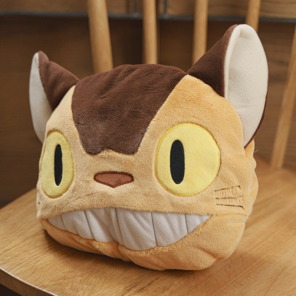 Official Ghibli Catbus Warm Blanket/Cushion/Home Decor • My Neighbor Totoro Bed Throw/Pillow/Interior Decoration - Kamaji Market