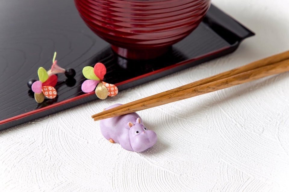 Official Ghibli Ceramic Chopsticks Rest Set of 4 • Spirited Away Figurine/Home Decor • No Face/Bo Mouse - Kamaji Market