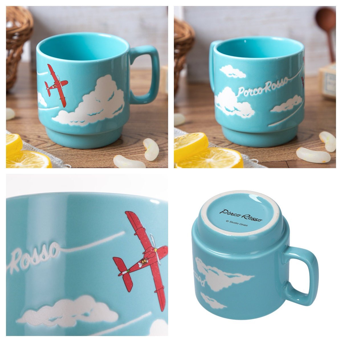Official Ghibli Ceramic Mug Cup • Totoro, Kikis Delivery, Howls Moving Castle, Spirited Away, Porco Rosso Tableware - Kamaji Market