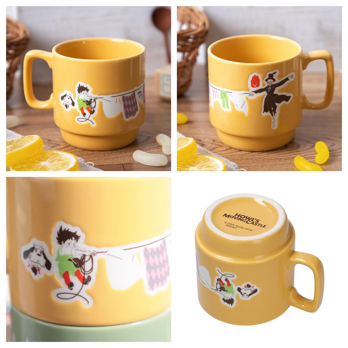 Official Ghibli Ceramic Mug Cup • Totoro, Kikis Delivery, Howls Moving Castle, Spirited Away, Porco Rosso Tableware - Kamaji Market
