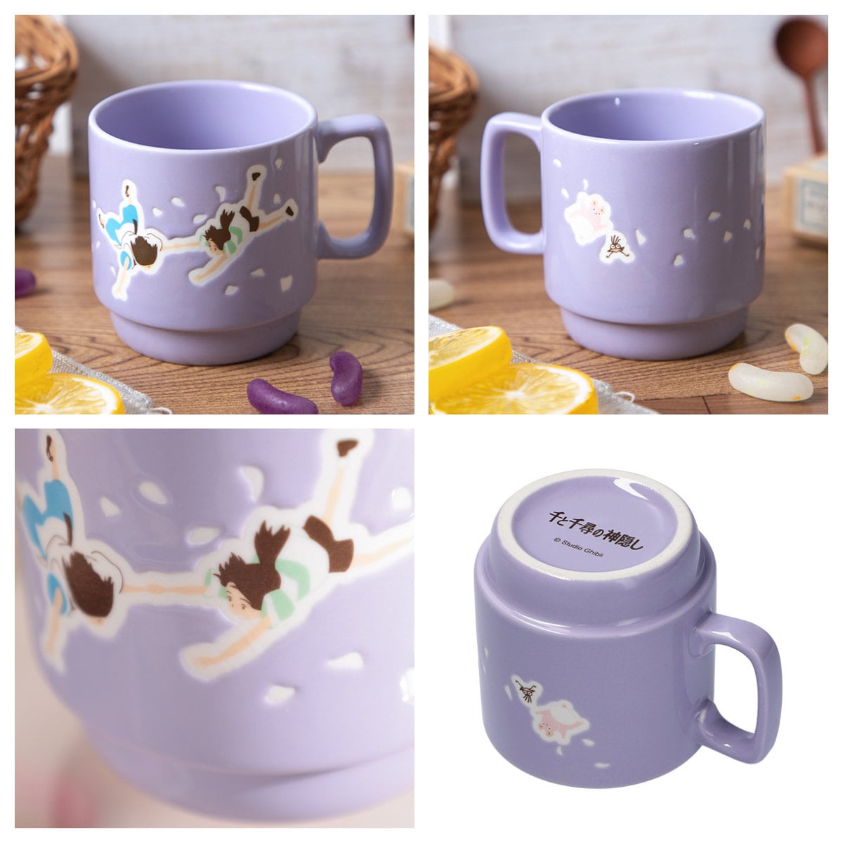 Official Ghibli Ceramic Mug Cup • Totoro, Kikis Delivery, Howls Moving Castle, Spirited Away, Porco Rosso Tableware - Kamaji Market