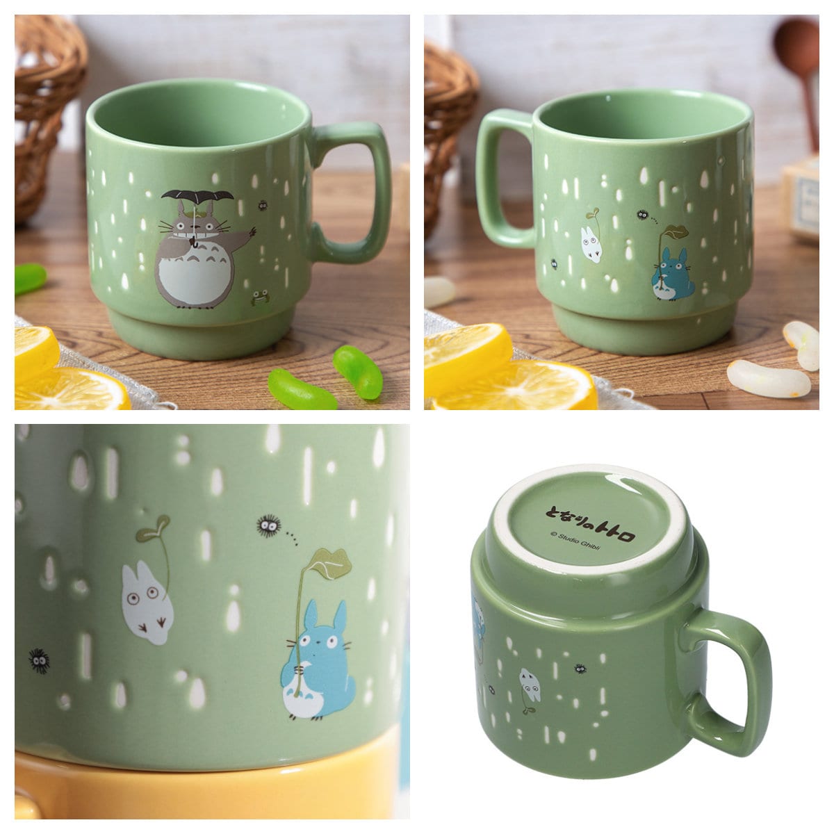 Official Ghibli Ceramic Mug Cup • Totoro, Kikis Delivery, Howls Moving Castle, Spirited Away, Porco Rosso Tableware - Kamaji Market
