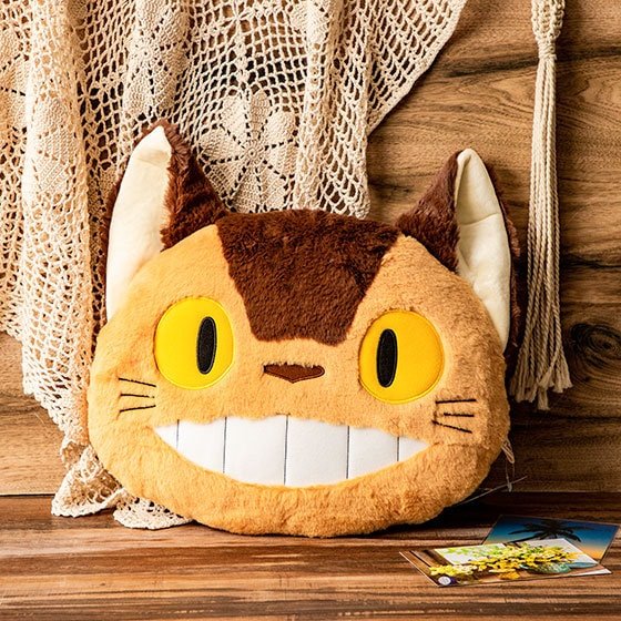 Official Ghibli Cushion/Pillow/Home Decor • Totoro, Catbus, No Face, Jiji, Bo Plush/Stuffed Animal/Replica • Spirited Away, Kikis Delivery - Kamaji Market