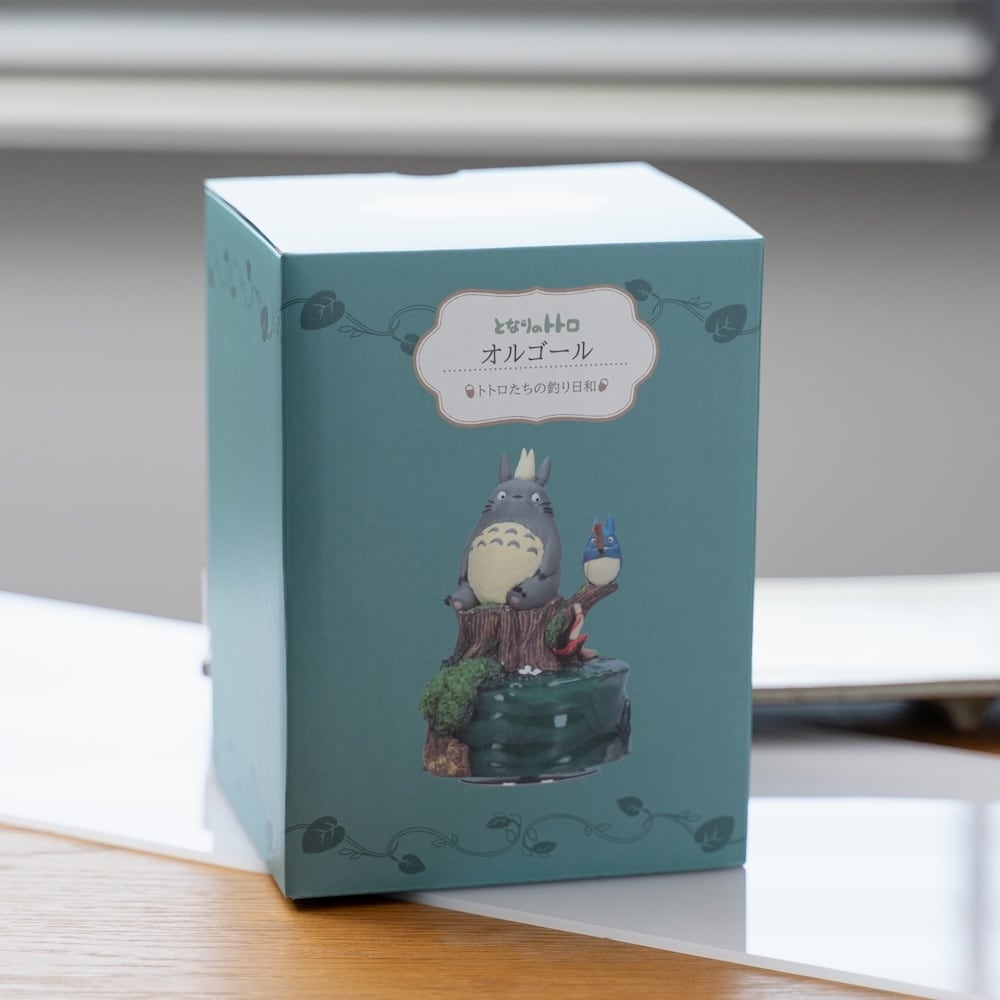Official Ghibli Fishing Totoro Figure/Music Box • My Neighbor Totoro Home Decor/Interior Diorama - Kamaji Market