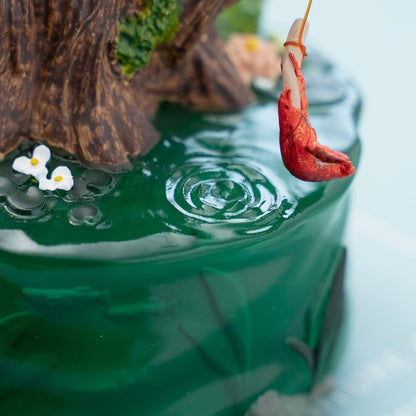 Official Ghibli Fishing Totoro Figure/Music Box • My Neighbor Totoro Home Decor/Interior Diorama - Kamaji Market