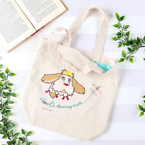 Official Ghibli Fluffy Tote/Shoulder Bag • Calcifer, Hin, Jiji Shopping Bag/Shopper/Eco Handbag/Hobo • Howl, Totoro, Kikis Delivery Gift - Kamaji Market