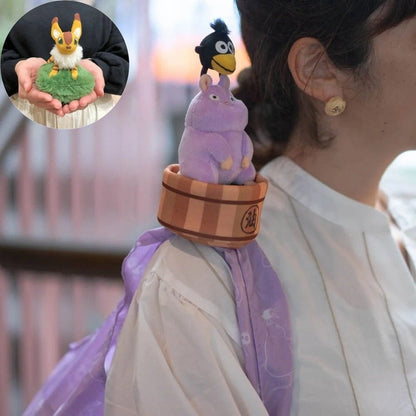 Official Ghibli Fox - Squirrel, Bo Mouse Plush Toy/Eco Bag • Spirited Away, Nausicaa, Laputa Shoulder Bag/Shopping/Handbag - Kamaji Market