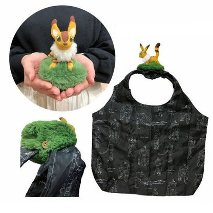 Official Ghibli Fox - Squirrel, Bo Mouse Plush Toy/Eco Bag • Spirited Away, Nausicaa, Laputa Shoulder Bag/Shopping/Handbag - Kamaji Market